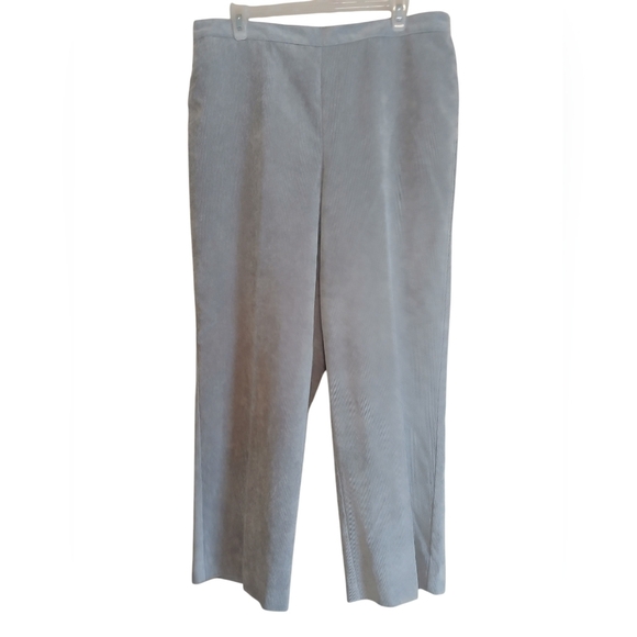 Alfred Dunner Corduroy Pants Size 14 Silver color - Picture 1 of 5